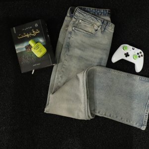 شلوار بوتکات آبی یخی